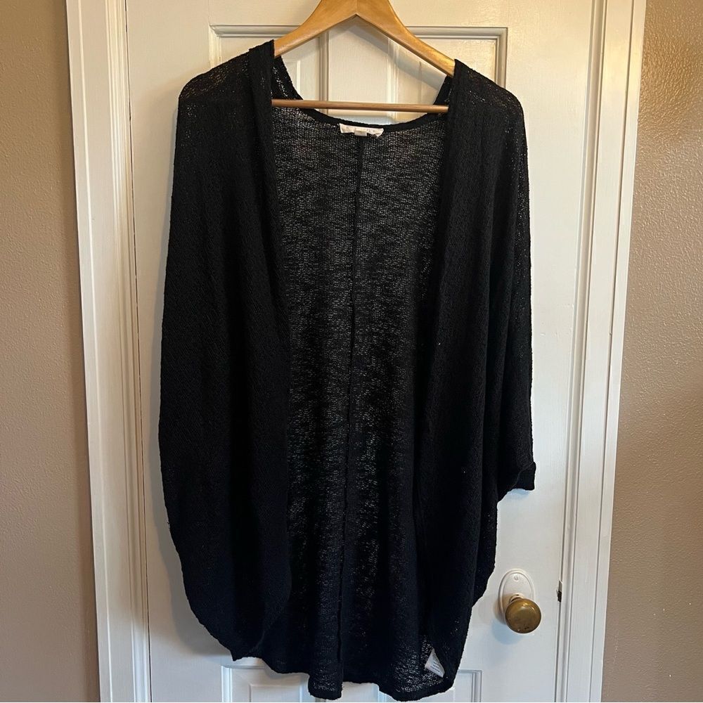 Painted Threads textured short sleeve cardigan